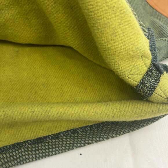 ORVIS Men's Olive Green 1/4 Zip Pullover Sweater With Brown Elbow Patches M - Picture 9 of 15